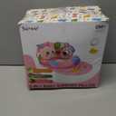 3-in-1 Caterpillar Tummy Time Pillow for Baby 0-6 Months, Detachable Tummy Time Playmat for Newborns, Sensory Toys for Babies 0 3 6 Months, Non-Slip Baby Support Seated Pillow, Gifts for Infant Girls (Medium, Pink)