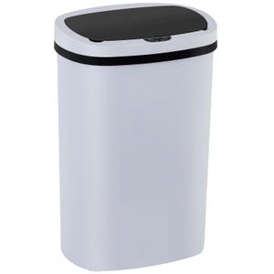 Kitchen Trash Can with Lid, 13 Gallon Automatic Garbage Can for Bathroom Bedroom Home Office 50 Liter Touch Free High-Capacity Brushed Waste Bin (Blue)