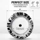 7 Inch Twisted Wool Buffing Pad for Rotary Polisher, Heavy Cutting Polishing Pad for Car Detailing, Fast Oxidation & Scratch Removal, Low Heat Wool Polishing Pads
