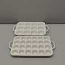 Vinino 2Pack Silicone Muffin Pan for Baking with Metal Reinforced Frame, Regular 12 Cup and Mini 24 Cup Nonstick Cupcake Pan Set, BPA Free Silicone Muffin Tray Molds for Oven Dishwasher Safe