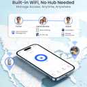 Veise VE012W Built-in WiFi Fingerprint Smart Lock, App Remote Control, Compatible with Alexa & Google Assistant, Keyless Entry for Front Door, Digital Keypad Deadbolt, Auto Lock, Satin Nickel