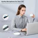 USB C & USB A Earbuds with Boom Mic for Smartphones & Computers, Wired USB C In-ear Headset with Wrap-Around Ear Hooks, Dual Mic Earbuds, 5.9FT - Perfect for Calling, Meeting, Work and Gaming
