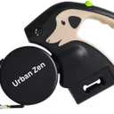 UrbanZen Retractable Dog Leash, 3m, Black Nylon, Standard Size, All Breeds (Brown)