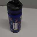 Fanhaw 18 Oz Kids Insulated Water Bottle with Straw - Stainless Steel Double Wall Vacuum Cup, Leakproof, BPA Free, Suitable for Boys and Girls(Blue - Under Construction)