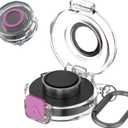 Case Cover for Oura Ring Gen3 Charger, Smart Ring Charging Case with Premium PC Material, Portable Charging Box Cover for Smartring, Protective Shell with Scratch and Drop Resistant,Purple