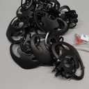 Perfect Curve Cap Rack System 36 Baseball Cap Organizer (12 clips hold up to 36 caps,Black)