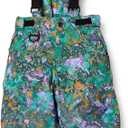 Essentials Unisex Kids' Ski & Snow Pants, Texture Splatter, Large