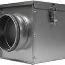 Repa Market 4" Duct Air Filter Box  Galvanized Steel Inline Dryer Filter Housing for Round Duct - EPDM Rubber Gaskets  Easily Serviceable Lint Trap  Intake Ventilation, Home Improvement