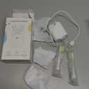 Adult Sonic Automatic Electric Toothbrush, 360 Oral Cleaning Stain Whitening, IPX7 Waterproof Rechargeable, u-Shape Brush Head*3+Straight Handle Brush Head*2 (White)