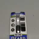 Wahl Groomsman Battery Operated Facial Hair Trimmer for Beard & Mustache Trimming Including Light Detailing and Body Grooming  Model 9906-717V (Silver)