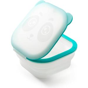 Magnetic Silicone Food Storage Containers, Collapsible Bowls for Camping，Collapsible Food Containers，BPA Free,Microwave & Dishwasher Safe,Panda Design for Kitchen,Snacks,Space Saving Design