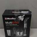 Mueller Smoothie Blender for Smoothies - Personal Blender for Shakes, Frozen Drinks, Baby Food & More, 15oz Travel Cup and Lid, Durable Stainless Steel Blades for Powerful Blending Performance, Black