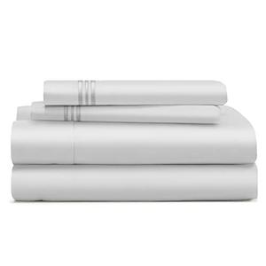 Cosy House Collection Everyday 1500 Series Bed Sheet Set - Ultra Soft & Cool Hotel Bedding - Deep Pocket - Wrinkle, Stain and Fade Resistant - 4 Piece Set (Cal King, Silver)