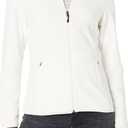 Amazon Essentials Women's Classic-Fit Full-Zip Polar Soft Fleece Jacket (Medium, Ivory)