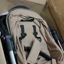 2-in-1 Convertible Baby Stroller, 0-36M Reversible Fully Reclining Seat, One-Hand Fold, All-Wheel Suspension, 5-Point Harness, Khaki