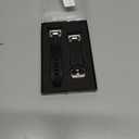 ULTIMAL Watch Band for Samsung Galaxy Watch 8 40mm/44mm/Classic 46mm Compatible with Samsung Watch Strap Bands for Men Sport Bands for Watch Rugged Premium TPU & Metal  (Black+Silver)