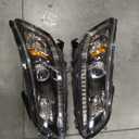 Driver Side and Passenger Side Headlights Assembly Replacement for Accord 2016 2017 Housing Chrome Lamp LH RH 2PCS 33100T2AA32 33150T2AA32