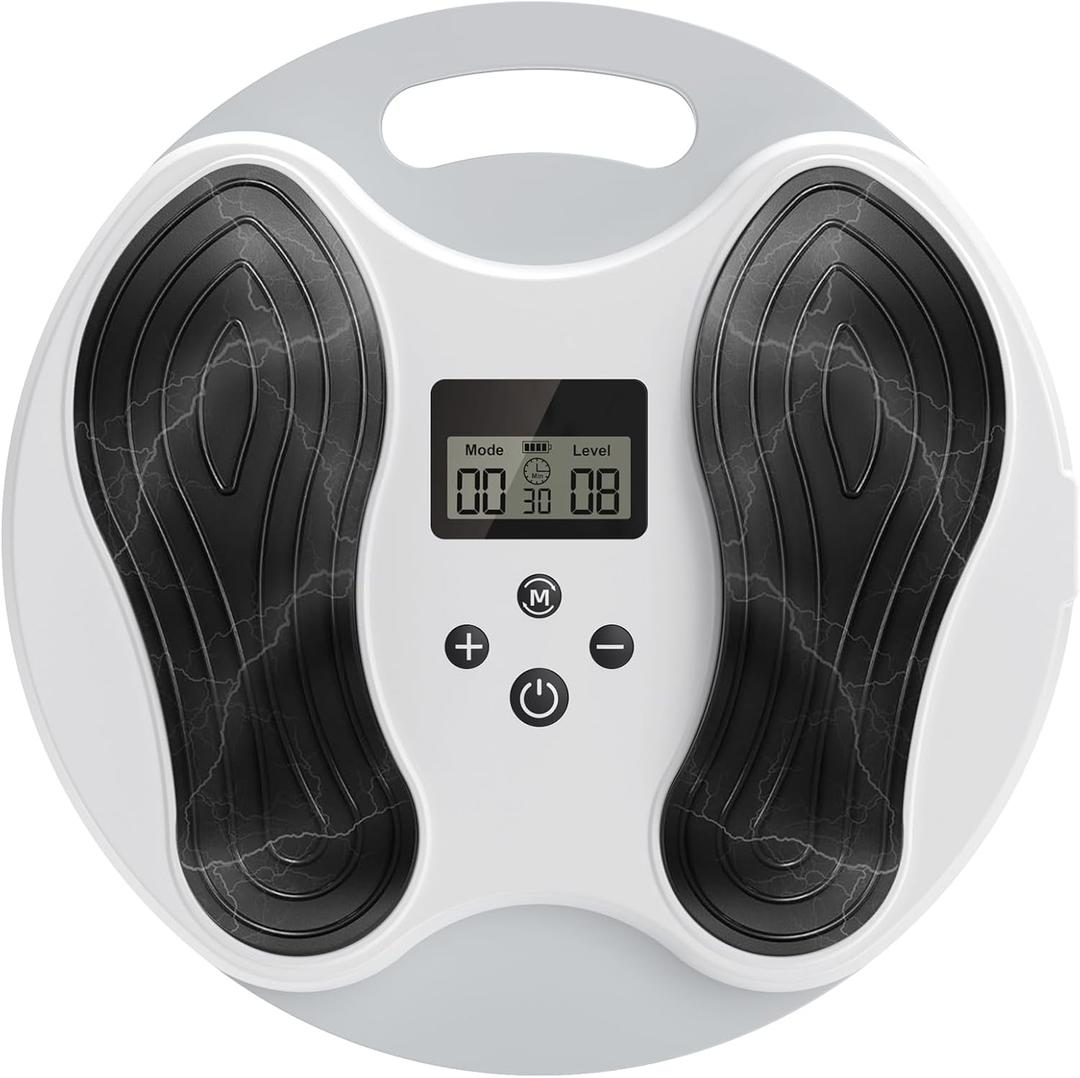 EMS Foot Massager for Neuropathy Relief, TENS Foot Nerve Circulation Stimulator for Pain Relief, Muscle Stimulator with 4 Body Pads, Relieves Swelling, Cramps, Plantar Fasciitis EMS Foot Massager for Neuropathy Relief, TENS Foot Nerve Circulation Stimulator for Pain Relief, Muscle Stimulator with 4 Body Pads, Relieves Swelling, Cramps, Plantar Fasciitis
