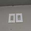 4-Pack Decorator Outlet Cover Plate, Pure White Decorative Switch Plates and Outlet Covers, Durable Zinc Alloy Wall Plates for Electrical Outlets, Receptacle, GFCI Outlet, Dimmer Switch