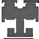 HAFIDI Floor Mats & Cargo Liner Set Fit for 2024 2025 2026 Kia EV9 6 SeatsNot Fit Relaxation Chairs All Weather Protection TPE Anti-Slip Automotive Full Set Floor Liners Custom Accessories - Black