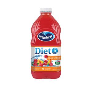 Ocean Spray Diet Cran-Mango Cranberry Mango Juice Drink, 64 Fl Oz Bottle (Pack of 1). BB 11/2026
