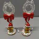 Lighted Christmas Gingerbread Pathway Stakes (Set of 2). Add a whimsical touch to your holiday decor with these adorable Gingerbread Man stakes. 