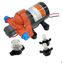 RV Fresh Water Diaphragm Pump 12 Volt DC 4.0 GPM 50PSI, On Demand Self-priming Industrial Fresh Water Pressure Pump for Irrigation Boat Sprinkler Faucet Caranvan Marine Camper Sprayer