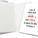 2 x Sweet Valentine's Day Card, Romantic Just Because Card, Love Quotes Gift for Husband Wife, I Love It When I'm the Reason