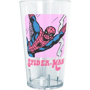 Marvel Spidey Comic 24 oz Clear Tritan Cup, 24 Ounce, Multicolored