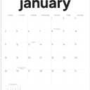 Wall Calendar 2026-2027, 18 Months, Runs from January 2026 to June 2027, 17" x 12" Large Wall Calendar with Hanger, Thick Paper and Spiral Binding. Simple and Stylish Aesthetic Design.