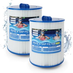 2 Pack SPA Filter Cartridge 50 sq. ft. Pool Filter Cartridge 6CH-502, Replacement for 6CH-502, FC-0311, Master Deluxe M60506, Island Spas Series 06-0005-12, Magnum AR50, PAS502SV, PAS502SV-M, PAS50