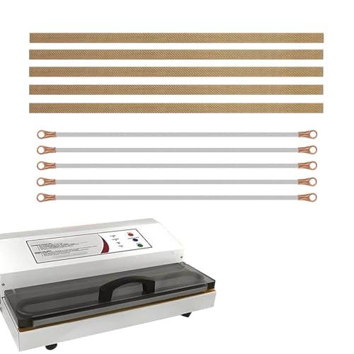 Vacuum Sealer Maintenance Kit, 5 Heat Wires and 5 Seal Bar Tapes, Compatible with Weston Pro-2100, Pro-2200, Pro-2300, Repair Kit for 65-0101, 65-0201, 65-0401-W
