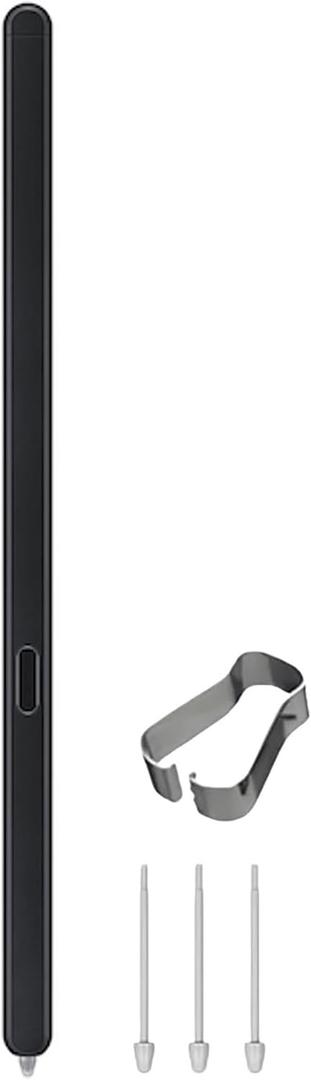 Z Fold 6/5 Slim S Pen, with 1.5mm Ultra-Fine Tip-Responsive Low Latency Design Ergonomic Grip for Note Taking & Drawing Replacement for Samsung Galaxy Z Fold 6/5+Tips/Nibs(Black)