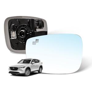 GrteRokky Driver Side Mirror Glass w/Heated|Blind Spot Detection Compatible for Mazda CX-5 2017-2023 CX-9 2016-2023 Left Side Rear View Mirror LH Heating with Backing Plate TK71-69-1G7