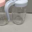 2 Pack Breast Milk Pitcher 32 OZ, Heat & Cold Resistant, Sudden Temperature Safe, Fast Baby Formula Maker with Wide Mouth, No Leak Glass Fridge Storage Container for Juice, Cold Brew-Blue, Pink