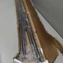 Double Curtain Rods Dark Bronze,Room Darkening Drapery Rod 72-144 Inches,Adjustable 3/4 Inches Front and 5/8 Inches Back Quality Metal Rod for Window,Wrap Around Design