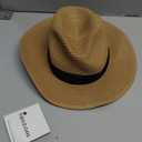 FURTALK Panama Hat Sun Hats for Women Men Wide Brim Fedora Straw Beach Hat UV UPF 80+.M
