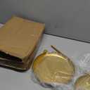 Maxcheck 2 Pcs Necklace Display Stand 2 Tier Jewelry Holder Tabletop Jewelry Organizer Tower with Round Storage Tray Organizer Tower for Bracelets Necklaces Earrings Makeups(Gold)