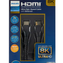 Philips HDMI 2.1 8K Ultra High Speed Cable With Ethernet ,10 Ft, Black
