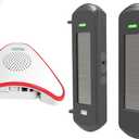 HTZSAFE Solar Wireless Driveway Alarm System- 1/2 Mile Long Transmission Range- 300 Feet Wide Sensor Range- No Wiring No Need Replace Battery- Outdoor Weatherproof DIY Security Perimeter Alert System