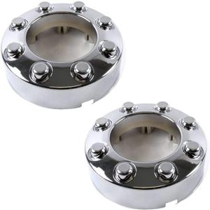 Fit 2005-2018 F250 F350 Chrome Open Center Wheel Hub Cap 4x4 Front 2pcs