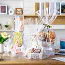 Reallnaive 6 Set Appreciation Teacher Gift Baskets Empty Thank You for Helping Me Grow Treat Boxes Graduation End of Year Gift Bags for Teachers Appreciation