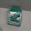 Maxcheck 2 Pcs Rabbit Feeder for Cages Small Animal Food Dispenser with Lid Metal Chicken Grit Oyster Shell Feeders Outside (4.7 Inches,Mesh Bottom,Green)