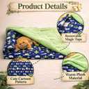Mechpia Bearded Dragon Tank Accessories, Reptile Bedding Hammock Soft Fabric Warm Sleeping Pillow with Cover Substrate for Bearded Dragon Leopard Gecko Lizard