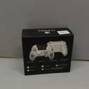 ManbaOne Interactive Screen Wireless Gaming Controller for PC/Switch/Switch 2/iOS/Android,Hall Effect Stick & Trigger,RGB Lighting,Remappable Buttons,1800mAh with Charging Dock (White)