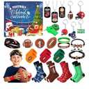 Football Advent Calendar 2025,24 Days Football Baseball Countdown Calendar for Boys Christmas Countdown Party Favor Toys for Kids Adults Xmas (Football)