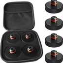 Chirano Lifting Jack Pad for Tesla Model 3/S/X/Y, 4 Pucks with Storage Case, Accessories for Tesla Vehicles 2013 to 2025 (1in/25mm)