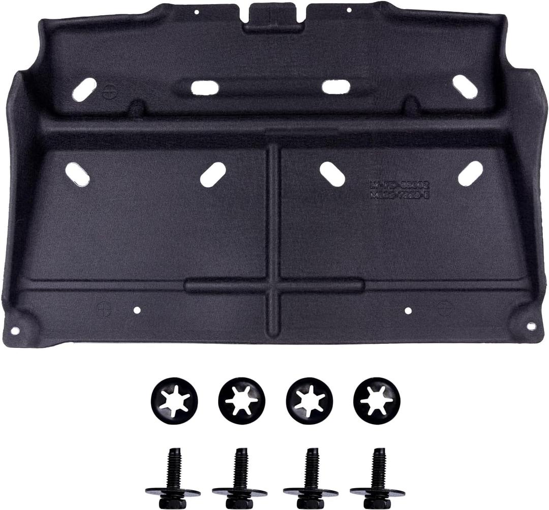 ML3Z 7222 D Engine Splash Guard with mounting Screws Compatible with 2015-2020 F150 Ford,Replace ML3Z-7222-D/JL3Z-7222-C Not Fit Raptor Model/or 3.0L Diesel