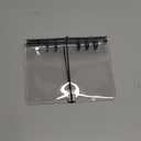 Clear A6 Binder with Elastic Band 1.8mm Thick PVC Notebook Cover 6 Black 20mm Diameter Round Rings Budget Binder Planner Cover Journal Folder Organizer for A6 Binder Pockets Paper Refills