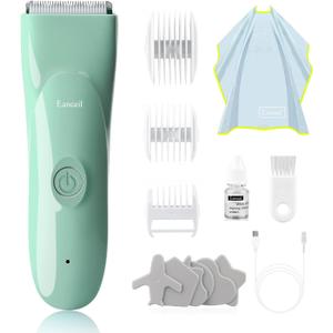 Baby Hair Clippers - Ultra Quiet Electric Hair Trimmer, Cordless Rechargeable Waterproof Haircut Kit for Kids Infants & Adult